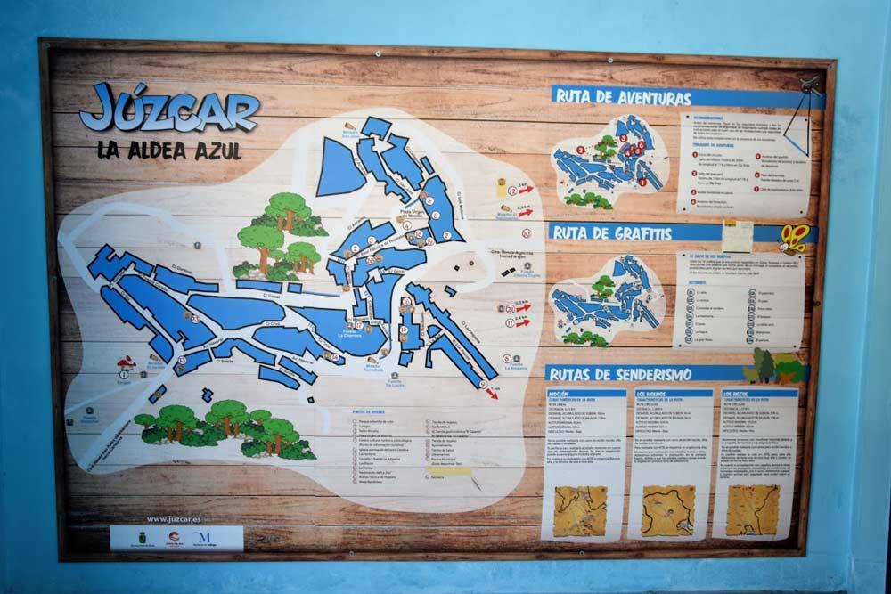 mappa di Júzcar