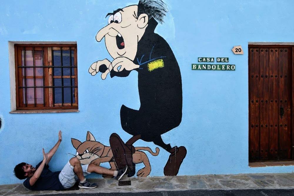 graffiti Júzcar Gargamel