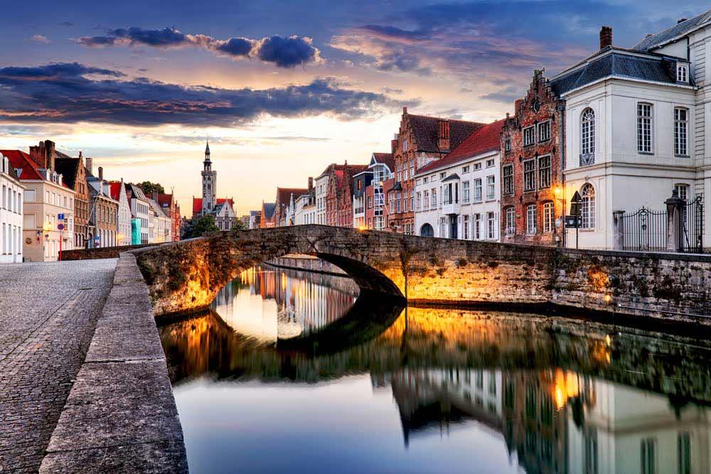 Canale a Bruges, Belgio