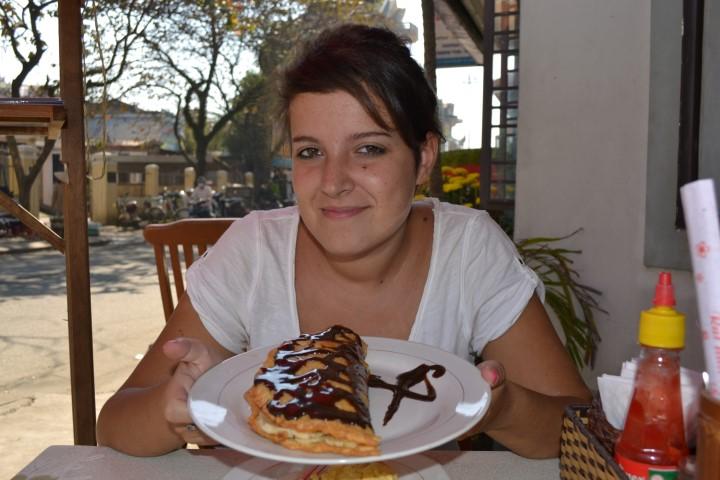 Pancake cumpleañero en Hue