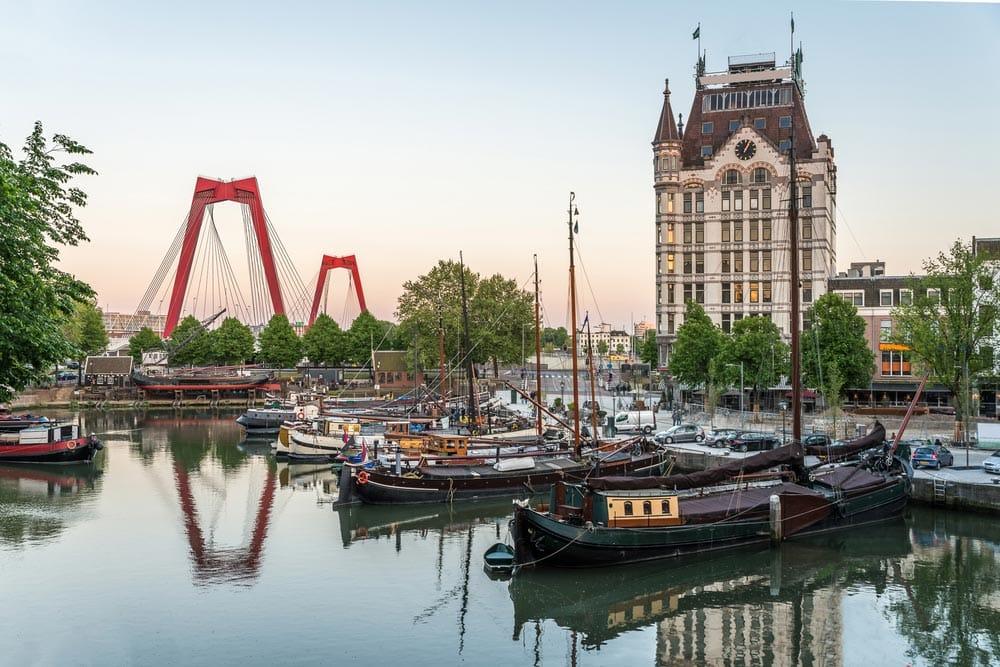 Porto Vecchio di Rotterdam al tramonto