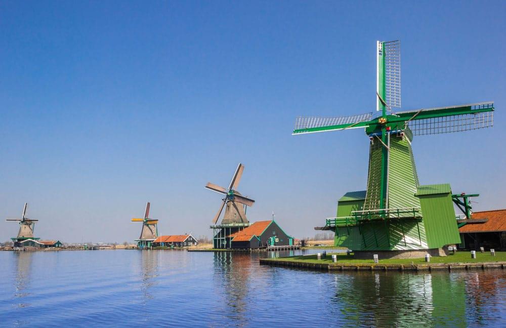 mulini a Zaanse Schans nei Paesi Bassi