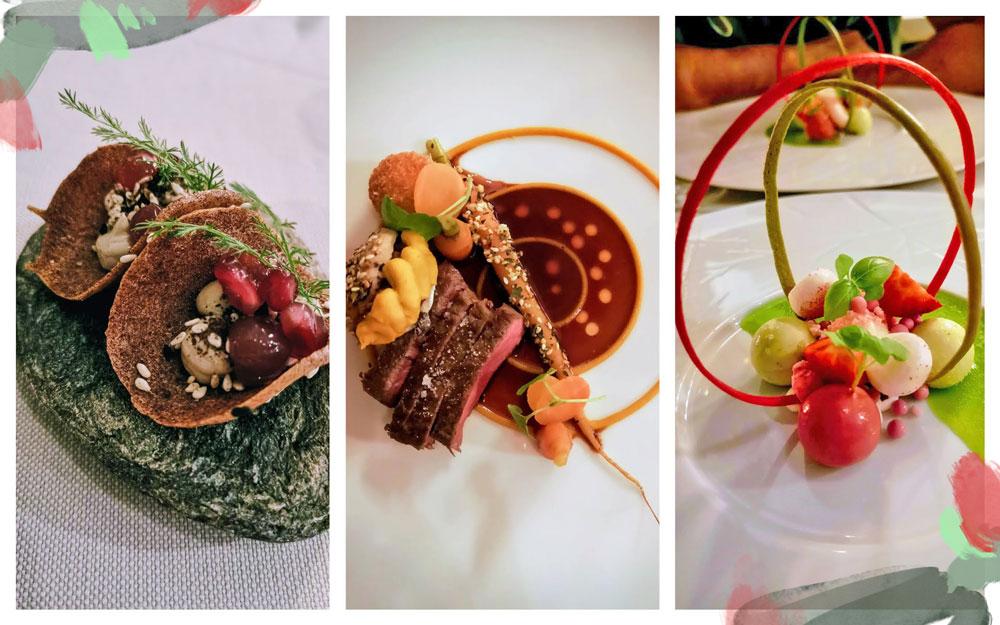 cibo nel ristorante senses
