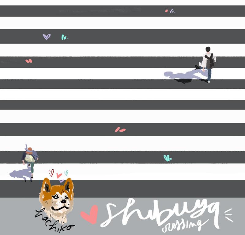 disegno incrocio shibuya