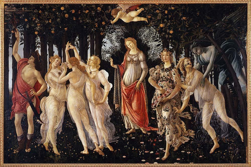 La primavera di Botticelli, Uffizi
