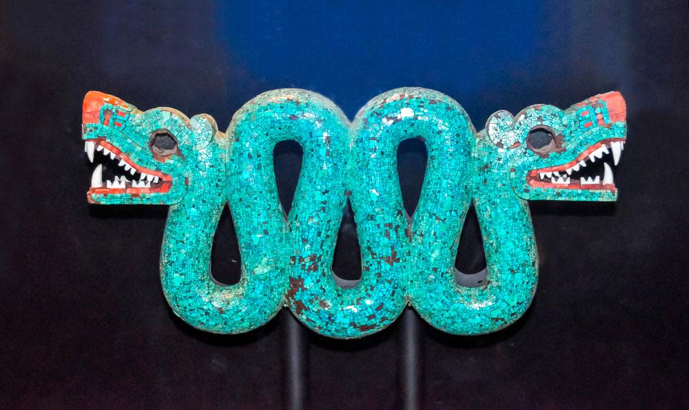 serpente bicéfala azteca Museo Britannico