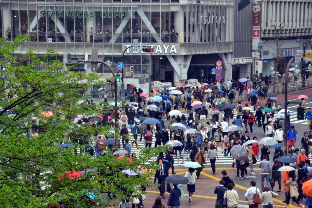 passaggio pedonale di Shibuya Tokyo