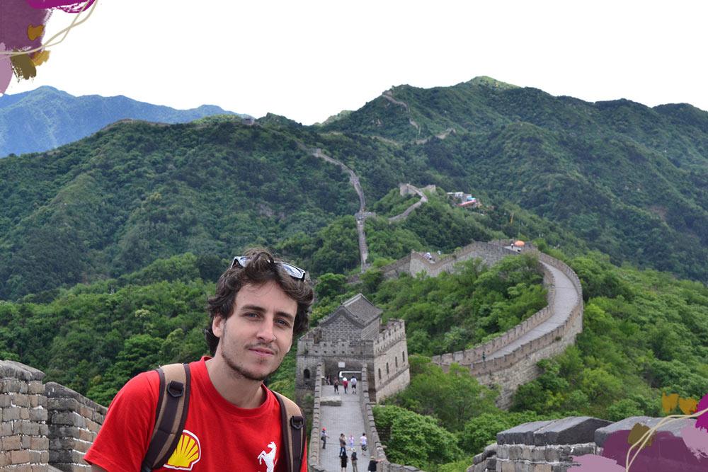 Rober sulla Grande Muraglia Cinese
