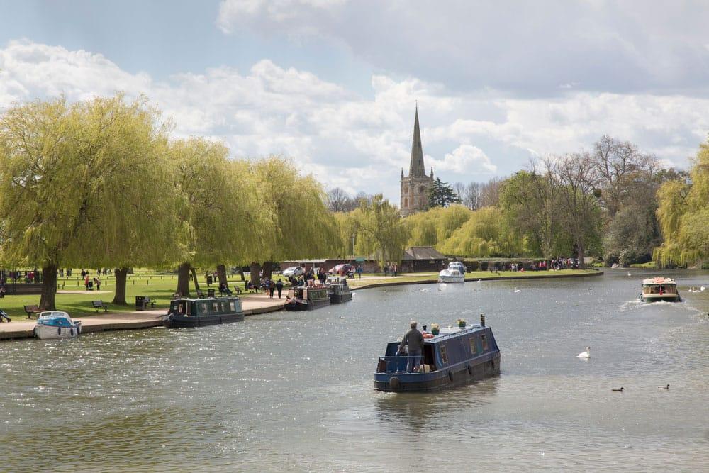 fiume Avon a Stratford-upon-Avon