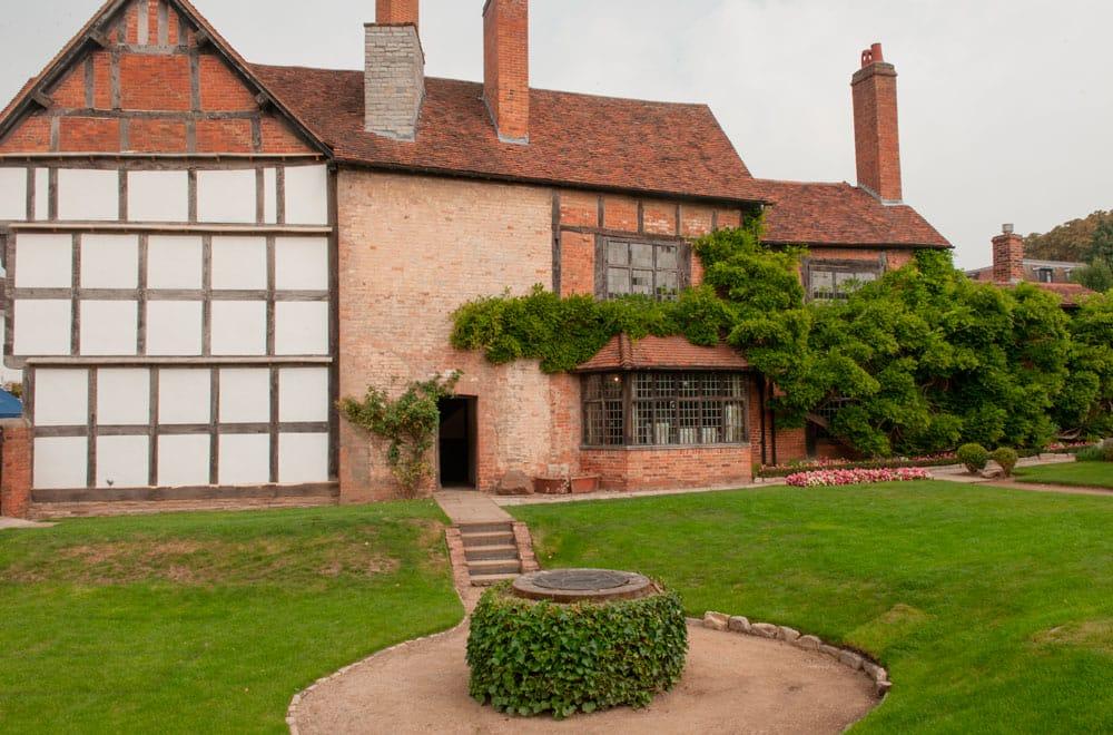 giardino della nuova casa di Shakespeare a Stratford su Avon