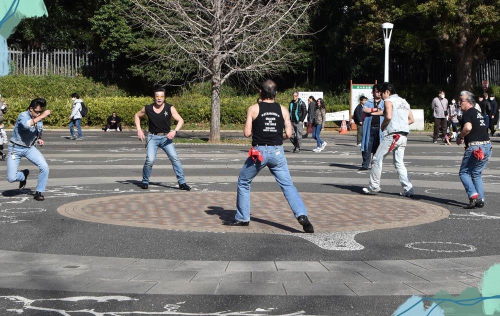 Rockabillies nel Parco Yoyogi