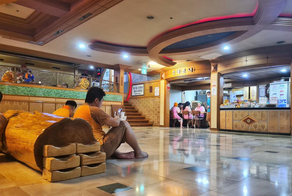 sala comune sauna coreana