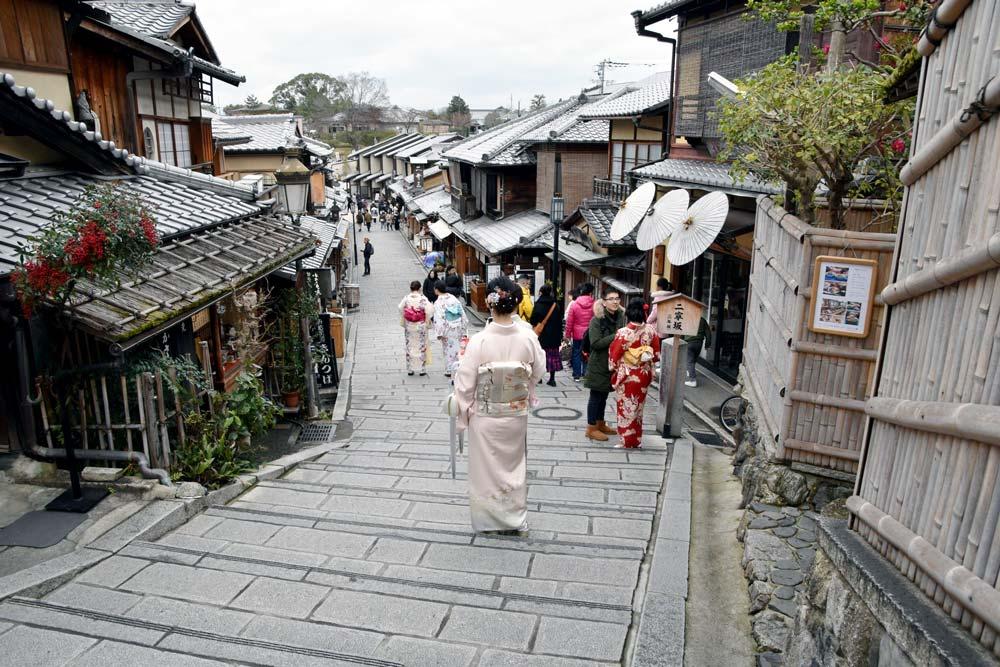 noleggio di kimono a Kyoto