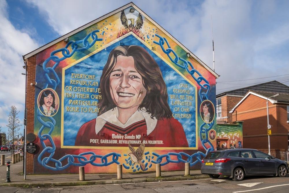 Murale di Bobby Sands a Belfast