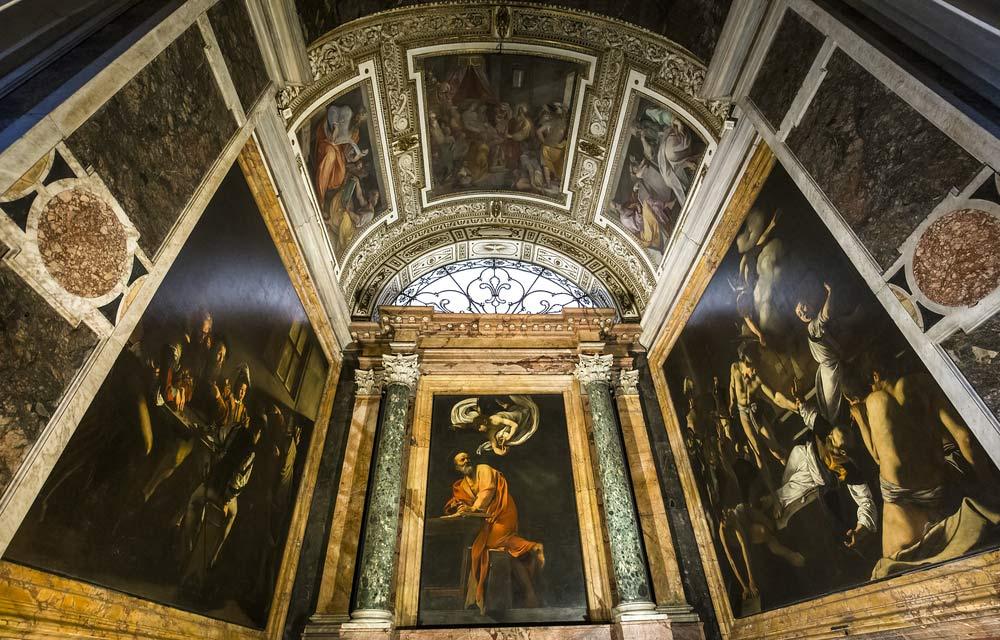 quadri di Caravaggio nella Chiesa di San Luigi dei Francesi