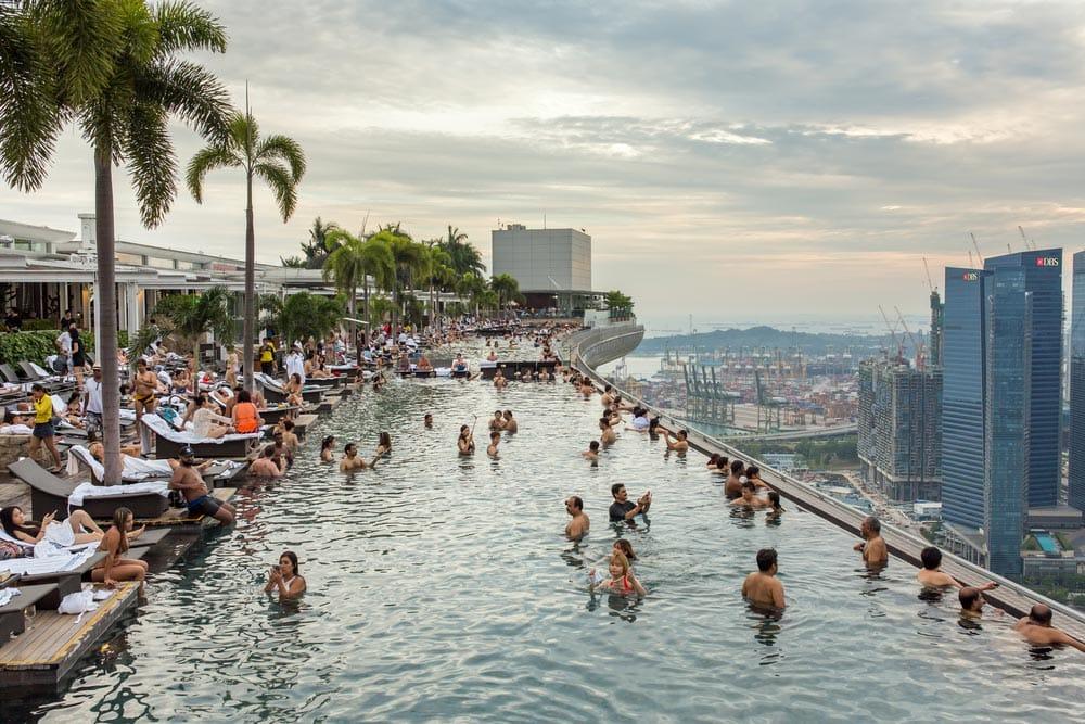 piscina dell'hotel Marina Bay Sands a Singapore