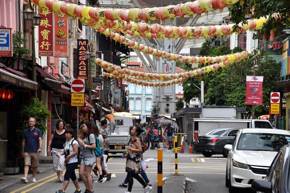 via di Chinatown a Singapore