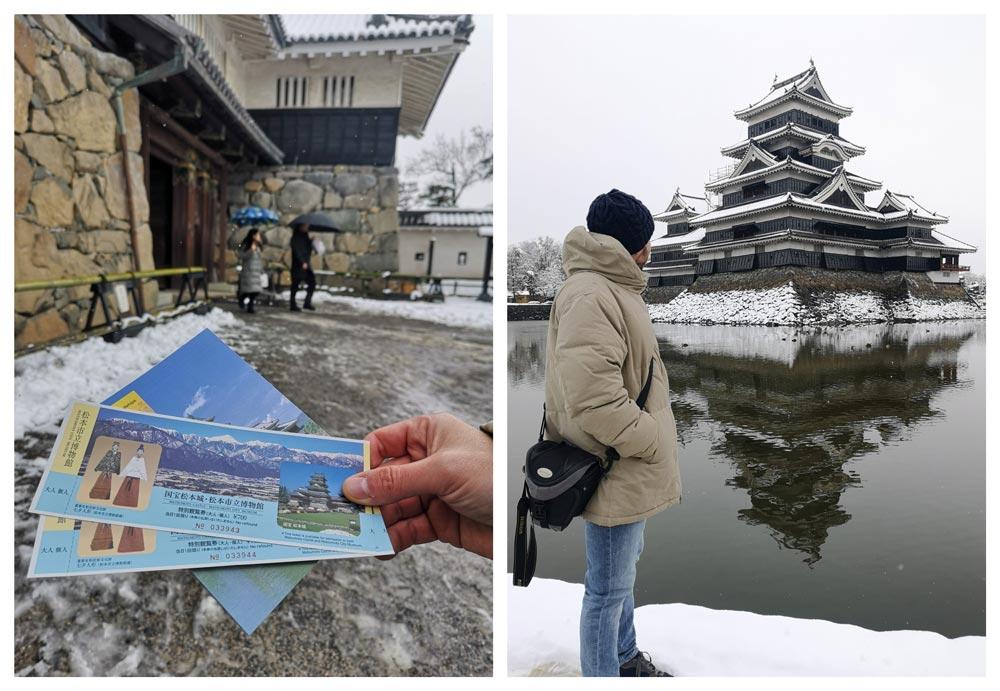 Ingresso del castello di Matsumoto