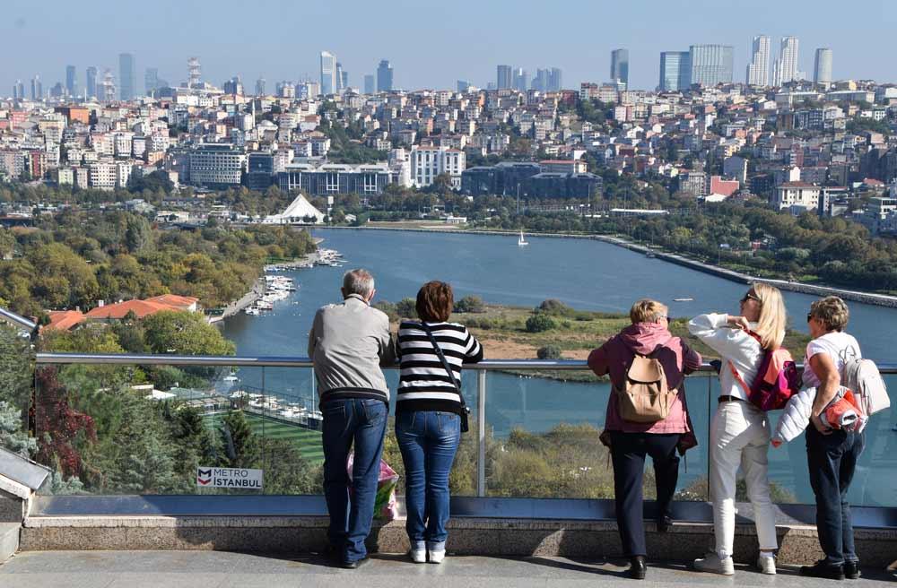 viste dal Pierre Loti Café Istanbul