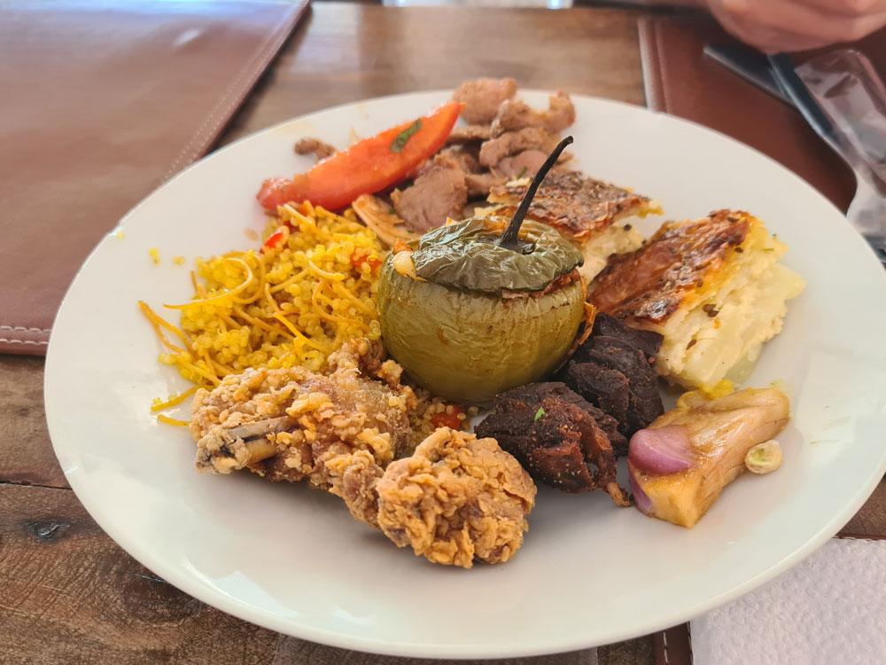cibo buffet Perù