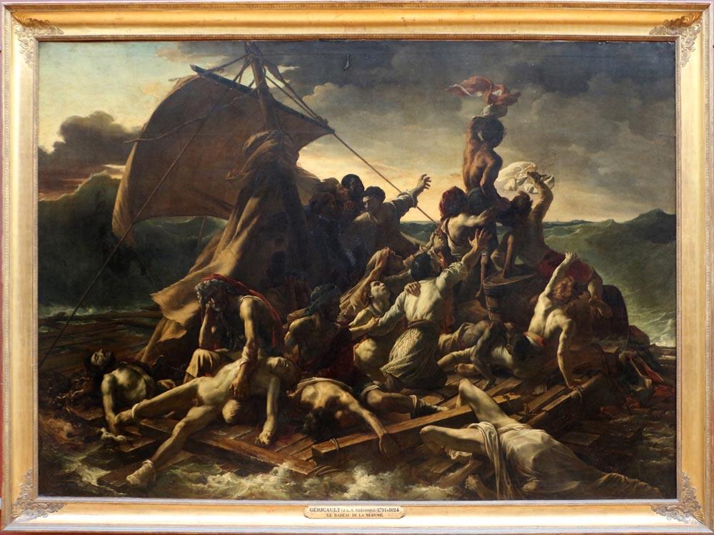 La zattera della Medusa quadro Museo del Louvre