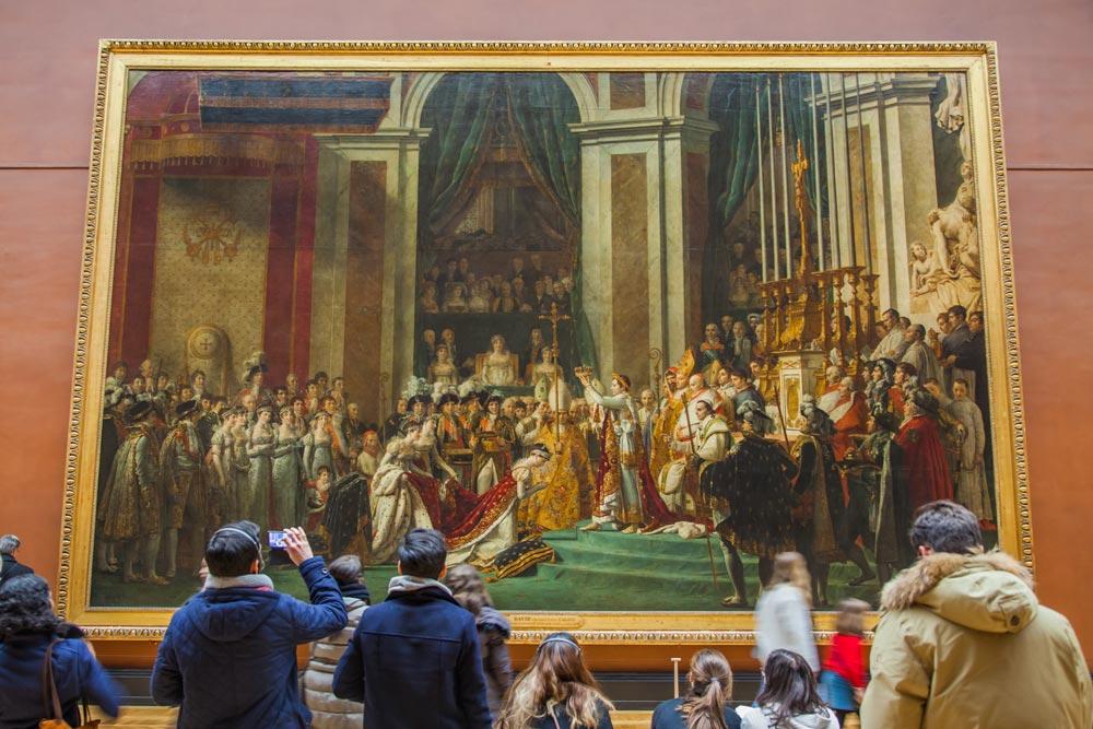 migliori quadri del Museo del Louvre L'incoronazione di Napoleone