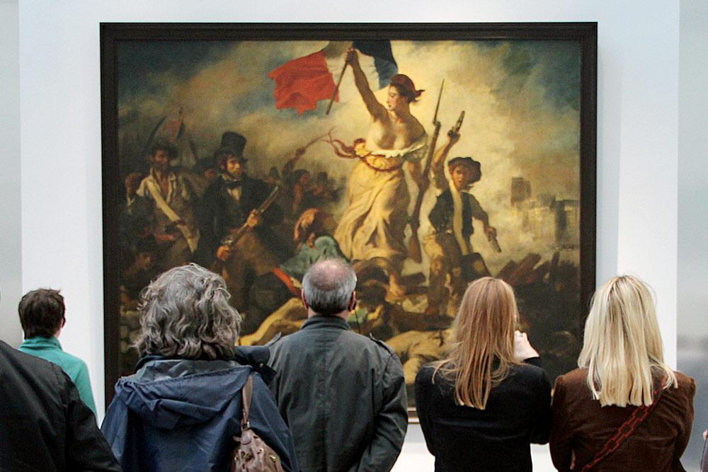 quadro La Libertà che guida il popolo Louvre