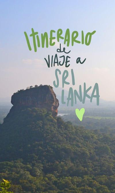 itinerario di viaggio in sri lanka