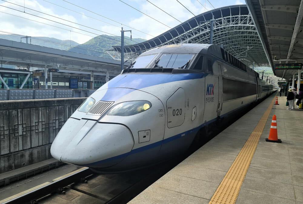 treno KTX trasporto in Corea del Sud