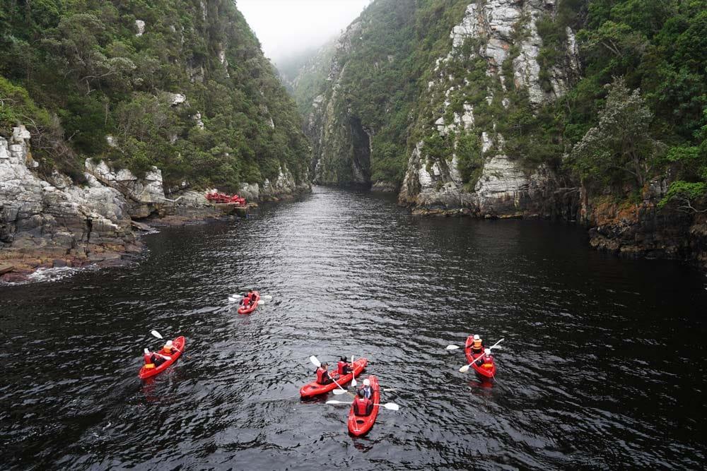 kayak nel Parco Nazionale Tsitsikamma