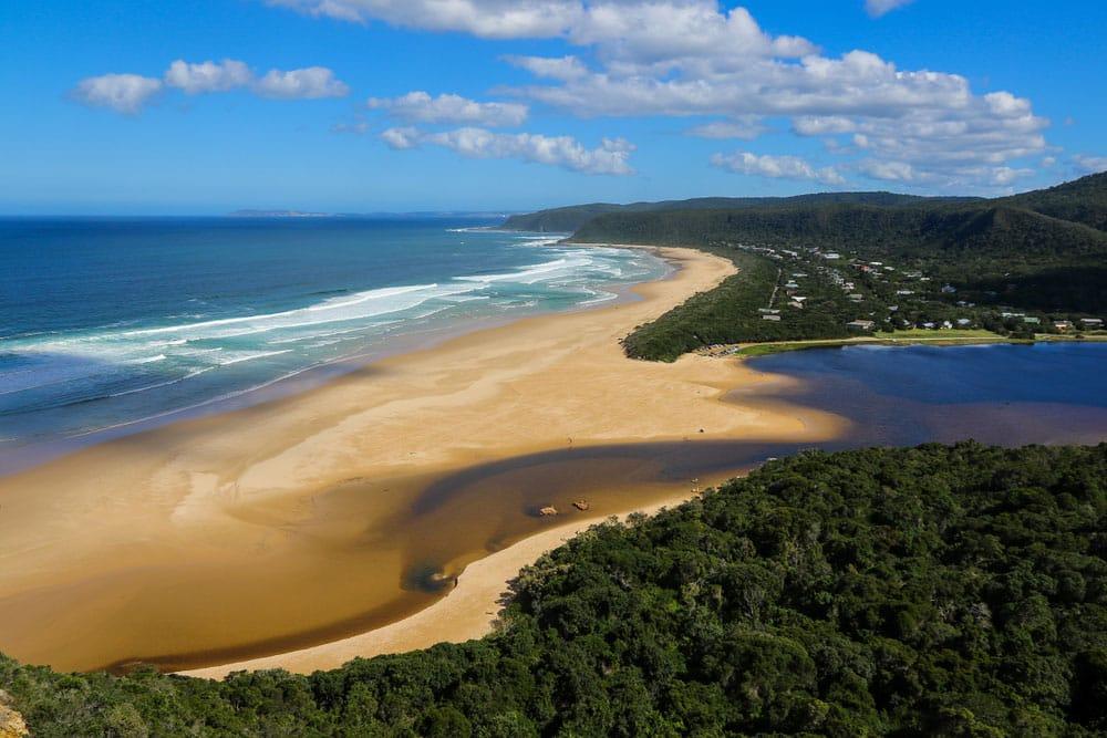 vista della Nature's Valley in Tsitsikamma da Pig's Head