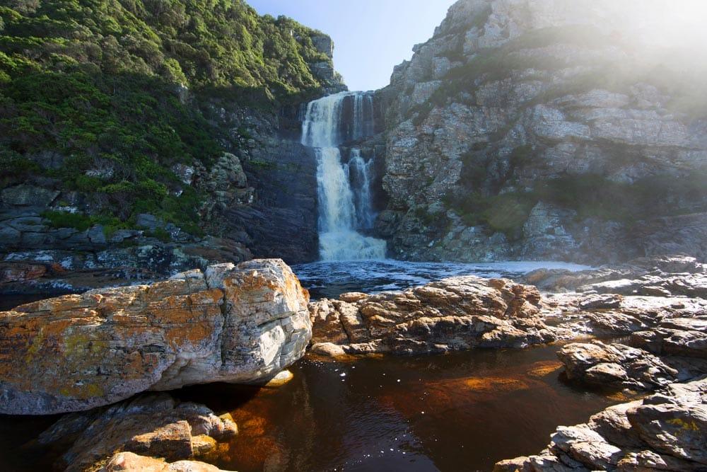 sentiero della cascata nel Parco Nazionale Tsitsikamma