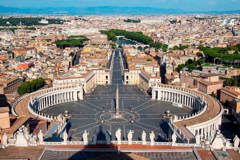 visti dalla cupola di San Pietro