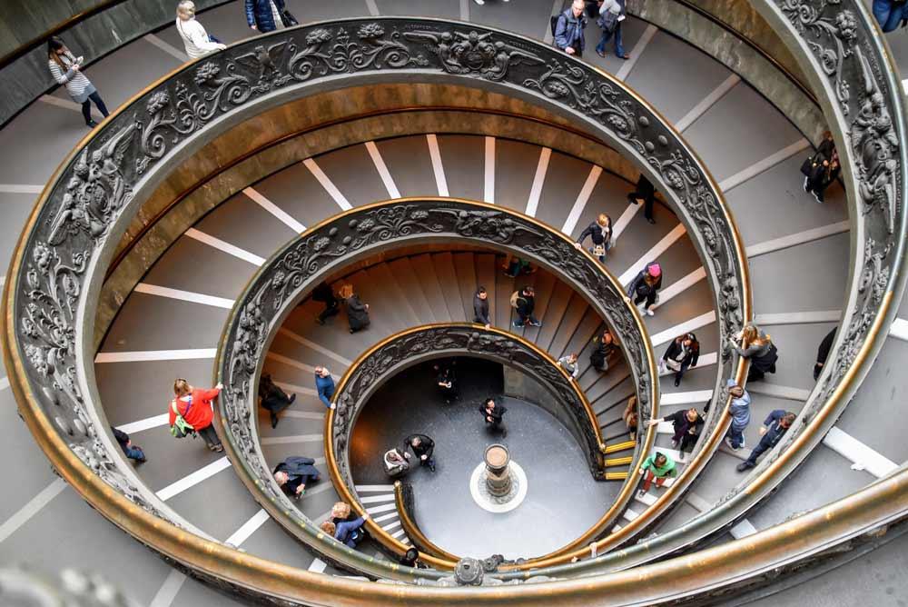 scala a spirale Musei Vaticani