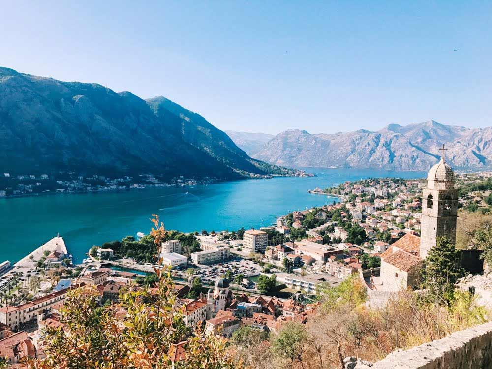 fiordo di Kotor in Montenegro