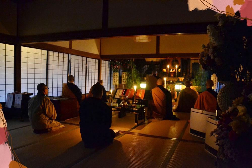 cerimonia monaci mattina a koyasan
