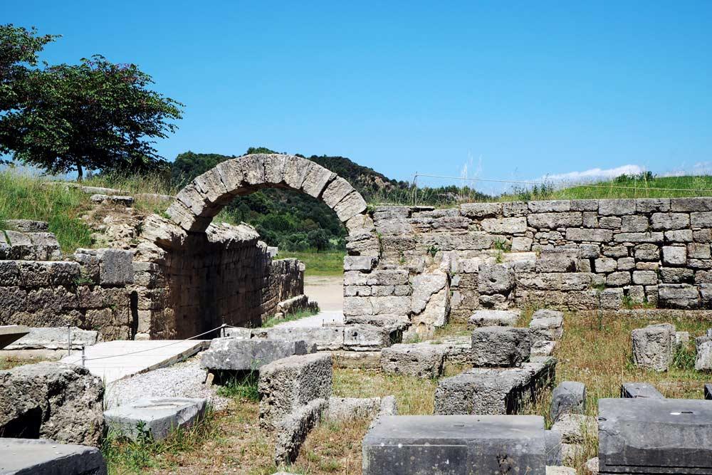 Olimpia Grecia, tunnel di accesso allo stadio