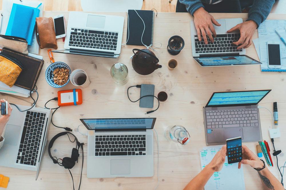 internet durante un viaggio di lavoro