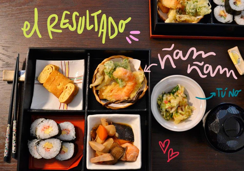 nuestro bento del corso de cucina in kioto
