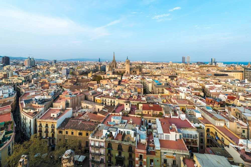 mirador campanario Basílica Santa María del Pi Barcelona