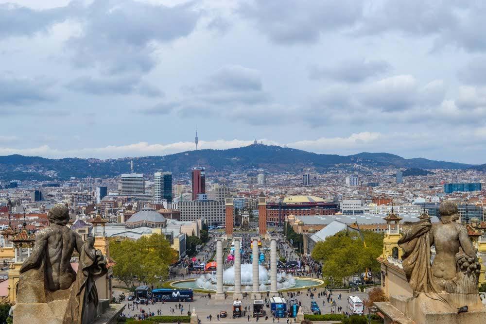 Terrazas del MNAC Fuente Mágica Barcelona