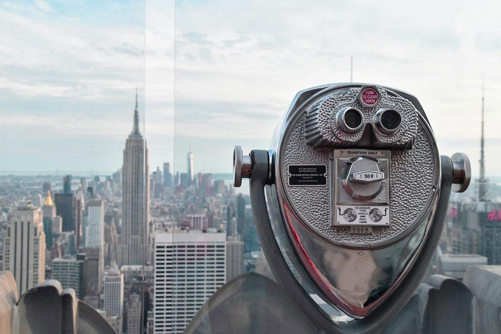 salire al punto panoramico top of the rock