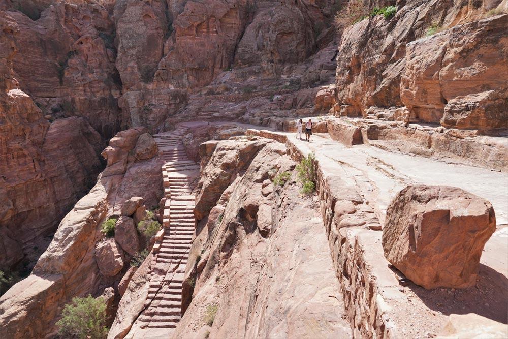 percorso punto panoramico Tesoro di Petra