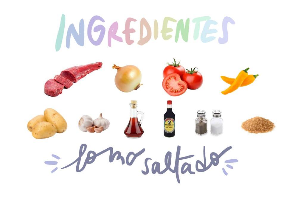 ingredienti ricetta Lomo Saltado peruviano