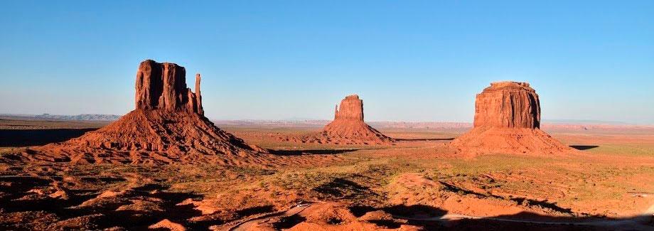 percorso lungo la costa ovest monument valley