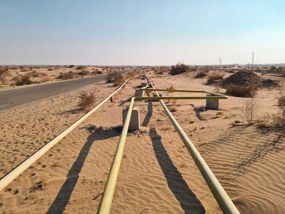 gasdotto nel deserto uzbeko