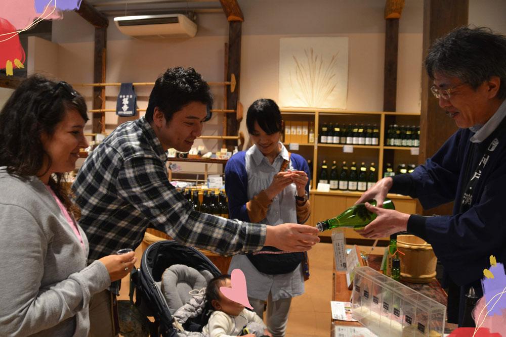 negozio di sake a Kobe