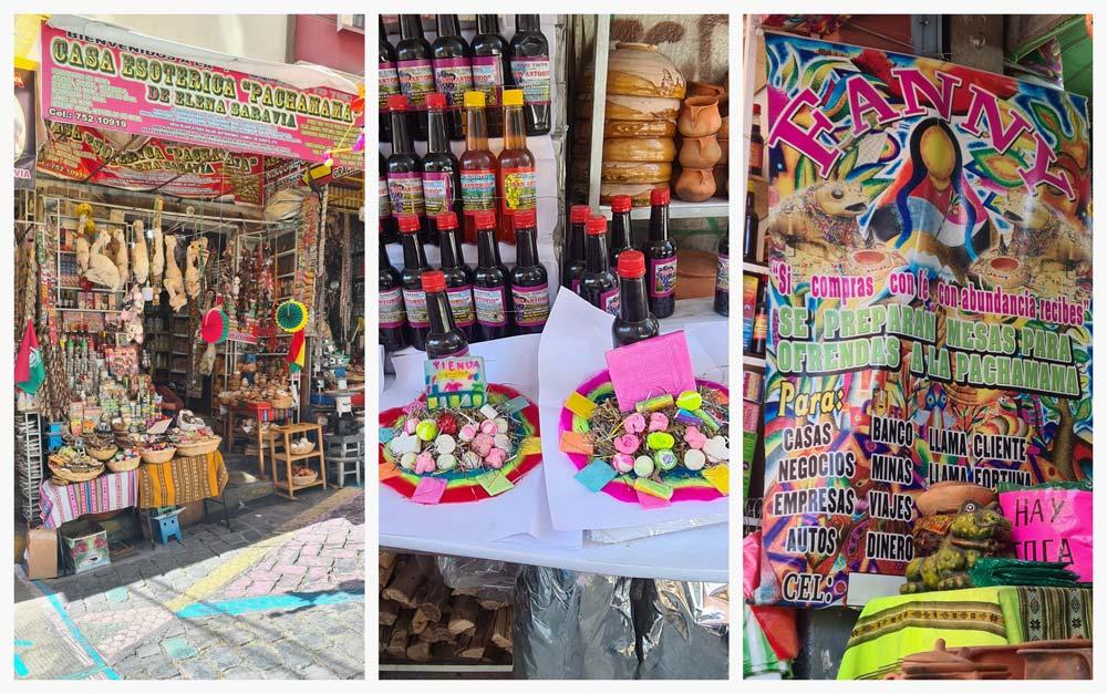 mercato delle streghe a La Paz