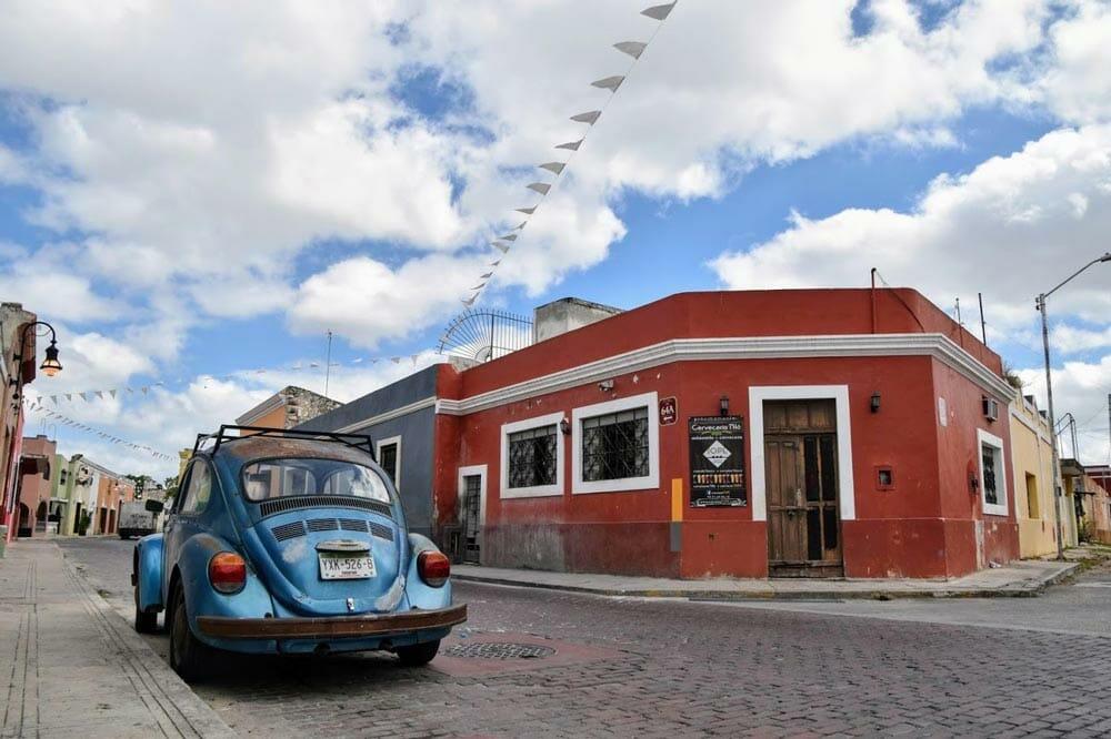 strade nei centro storico di Mérida Messico