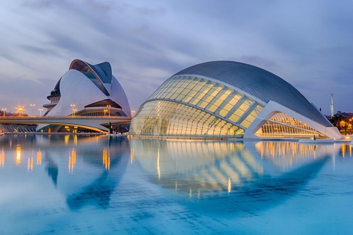 valencia spagna calatrava tramonto 1 2